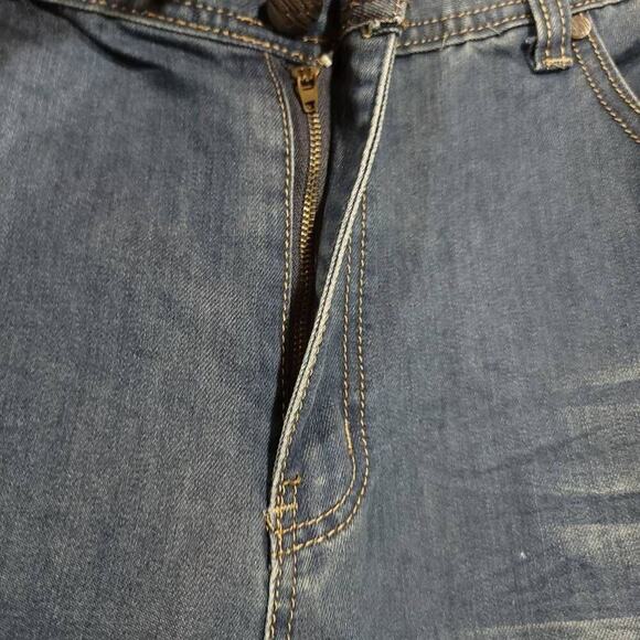 E Division Distressed Jeans Size 46 Mens Blue Jean Denim Plus Casual  - Picture 5 of 11